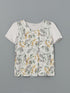 LC Waikiki V-Neck Floral Short Sleeve Women's T-Shirt